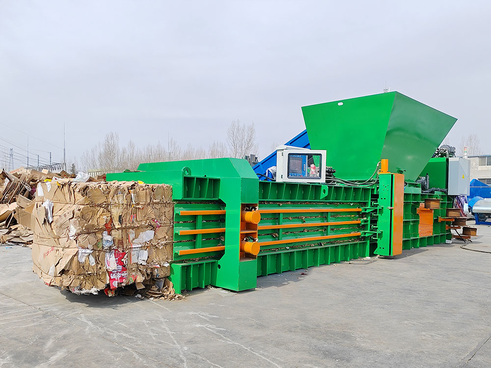 Cardboard bales ready for recycling